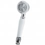Nuie Small Traditional Shower Handset - White/Chrome