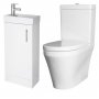 Nuie Bathroom Suite with Floor Standing Vanity Unit 400mm - 1 Tap Hole