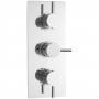 Nuie Quest Concealed Triple Handle Shower Valve With Diverter - Chrome