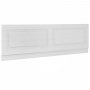 Nuie York Bath Front Panel 560mm H x 1700mm W - Porcelain White Ash