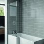 Prestige Tetris L-Shaped Shower Bath Screen with Hinged End Panel