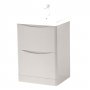 Prestige Arc 600mm 2-Drawer Floor Standing Vanity Unit