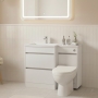 Prestige City 1100mm Toilet and Basin Combination Unit