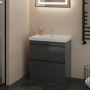 Prestige City 800mm 2-Drawer Floor Standing Vanity Unit