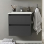 Prestige City 800mm 2-Drawer Wall Hung Vanity Unit