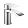 Prestige Curve Mini Mono Basin Mixer Tap with Clicker Waste - Chrome
