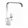 Prestige Mono Square Kitchen Sink Mixer Tap With Single Handle - Polished Chrome