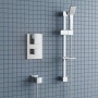 Prestige Element Option 1 Thermostatic Concealed Shower Valve with Adjustable Slide Rail Kit - Chrome