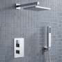 Prestige Element Option 4 Thermostatic Concealed Shower Valve with Handshower and Fixed Head - Chrome