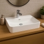 Prestige Essential Counter Top Basin 600mm Wide - 1 Tap Hole