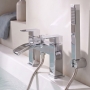 Prestige Flair Bath Shower Mixer Tap Pillar Mounted - Chrome