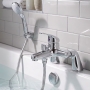 Prestige G4K Bath Shower Mixer Tap Pillar Mounted - Chrome