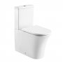 Prestige Kameo Round Fully Back to Wall Close Coupled Toilet With Push Button Cistern - White