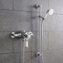 Prestige Klassique Option 4 Thermostatic Exposed Shower Valve with Adjustable Slide Rail Kit - Chrome