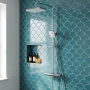 Prestige Kolt Thermostatic Bar Mixer Shower with Shower Kit and Fixed Head - Chrome