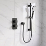 Prestige Kolt Thermostatic Concealed Shower Valve with Adjustable Slide Rail Kit - Matt Black