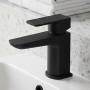 Prestige Kolt Mini Mono Basin Mixer Tap with Click Waste - Matt Black