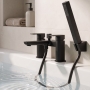 Prestige Kolt Bath Shower Mixer Tap with Shower Kit - Matt Black
