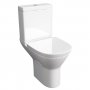 Prestige Project Round Close Coupled Round Toilet Push Button Cistern Soft Close Seat
