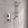 Prestige Logik Option 1 Thermostatic Concealed Shower Valve with Adjustable Slide Rail Kit - Chrome