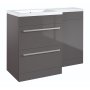 Prestige Matrix 1100mm 2-Drawer Toilet and Basin Combination Unit