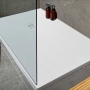 Prestige Naturals White Stone Effect Rectangular Shower Tray