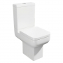 Prestige Options 600 Rimless Close Coupled Short Projection Toilet with Push Button Cistern - Soft Close Seat