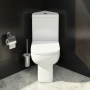 Prestige Options 600 Rimless Open Back Corner Close Coupled Toilet (inc Soft Close Seat)