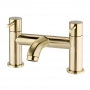 Prestige Ottone Bath Filler Tap Pillar Mounted - Brushed Brass