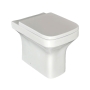 Prestige Ozone Square Rimless Back to Wall Toilet - Soft Close Seat