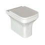 Prestige Ozone Square Rimless Back to Wall Toilet - Premium Soft Close Seat
