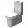 Prestige Ozone Rimless Back to Wall Close Coupled Toilet Push Button Cistern - Soft Close Seat