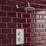 Prestige Plan Option 2 Thermostatic Concealed Shower Valve with Fixed Shower Head and Arm - Chrome