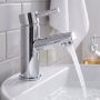 Prestige Plan Mono Basin Mixer Tap with Click Waste - Chrome