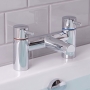 Prestige Plan Bath Filler Tap Pillar Mounted - Chrome