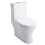 Prestige Primo Round Rimless Close Coupled Toilet with Push Button Cistern - Soft Close Seat