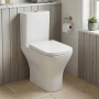 Prestige Primo Square Rimless Comfort Height Open Back Close Coupled Toilet (inc Soft Close Seat)