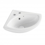 Prestige Proton Corner Cloakroom Basin 425mm Projection - 2 Tap Hole