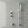 Prestige Pure Option 1 Thermostatic Concealed Shower Valve with Adjustable Slide Rail Kit - Chrome