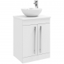 Prestige Purity 600mm 2-Door Floor Standing Countertop Vanity Unit