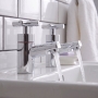 Prestige Times Basin Taps Pair Chrome