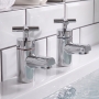Prestige Times Bath Taps Pair Chrome