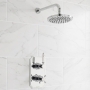 Prestige Viktory Thermostatic Dual Concealed Shower with Round Head