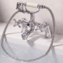 Prestige Viktory Bath Shower Mixer Tap Pillar Mounted - Chrome