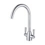 Prima Chelsea Dual Lever Kitchen Sink Mixer Tap - Chrome