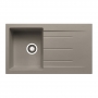 Prima+ Granite Compact 1 Bowl Inset Kitchen Sink 860mm L x 500mm W - Light Grey