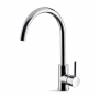 Prima+ Riace Single Lever Round Kitchen Sink Mixer Tap - Chrome