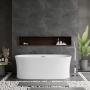 Delphi Drift Concave Oval Modern Freestanding Bath