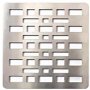Purus Deco Designer Wet Room Grate, 138mm x 138mm, Polished Stainless Steel