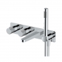 RAK Amalfi Thermostatic Concealed Dual Outlet Shower Valve with Handset and Bath Spout - Chrome
